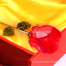 Wholesale elegant romantic crystal rose flower for valentine'sday